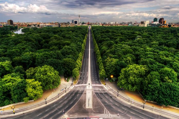 Tiergarten et Colonne de la Victoire à Berlin
