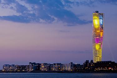 Le Turning Torso de Calatrava à Malmö