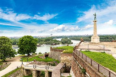 Le Parc de Kalemegdan et la Forteresse de Belgrade