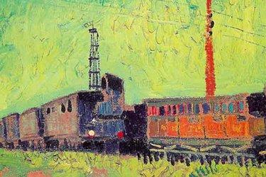 Vagoni di treno van gogh
