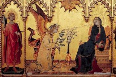 L'Annunciazione" de Simone Martini dans la Salle du Trecento