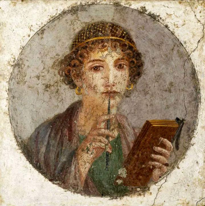 Les fresques de Pompéi au MANN - Sappho