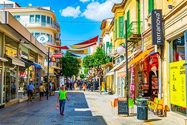 Ledra street dans le centre historique de Nicosie