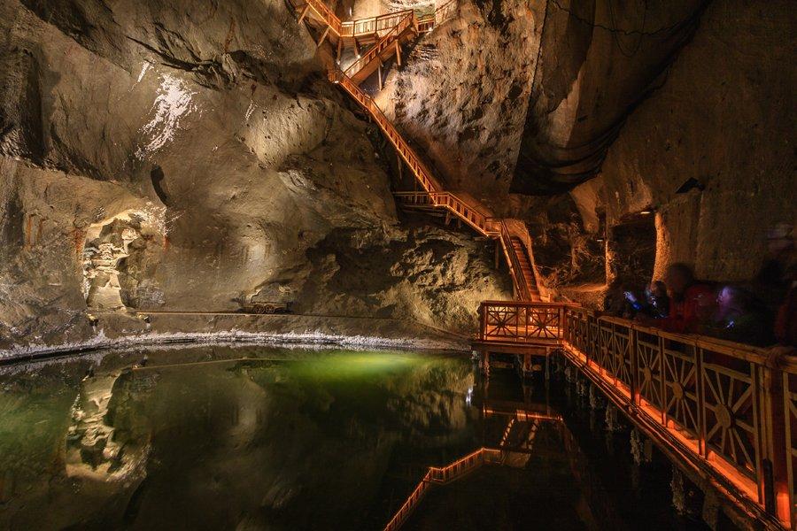 Le lac des Mines de sel de Cracovie