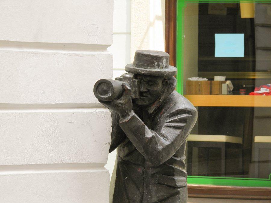 Estatua del Paparazzi en Bratislava