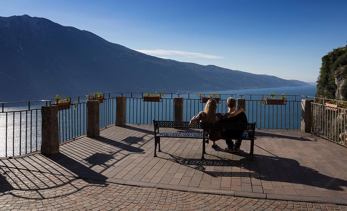 La terrasse du Frisson à Tremosine sul Garda