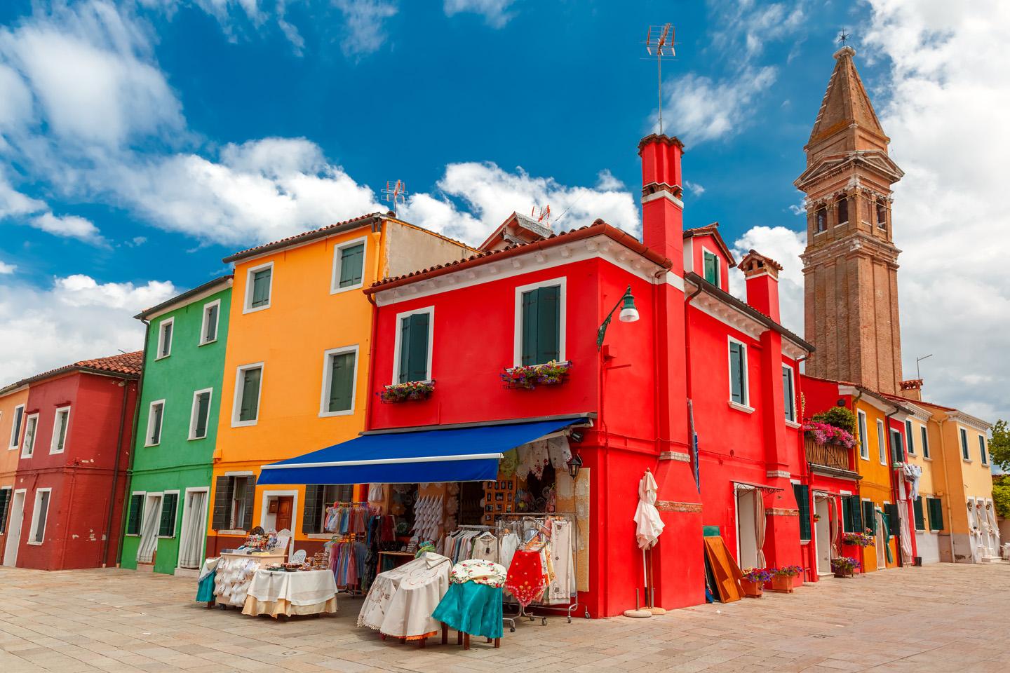 Les maisons colorées de Burano