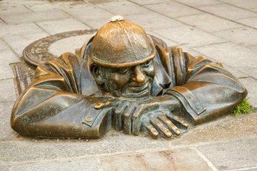 Les statues curieuses de Bratislava