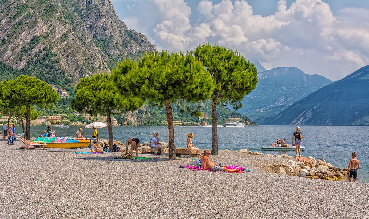 Les plages de Limone sul Garda
