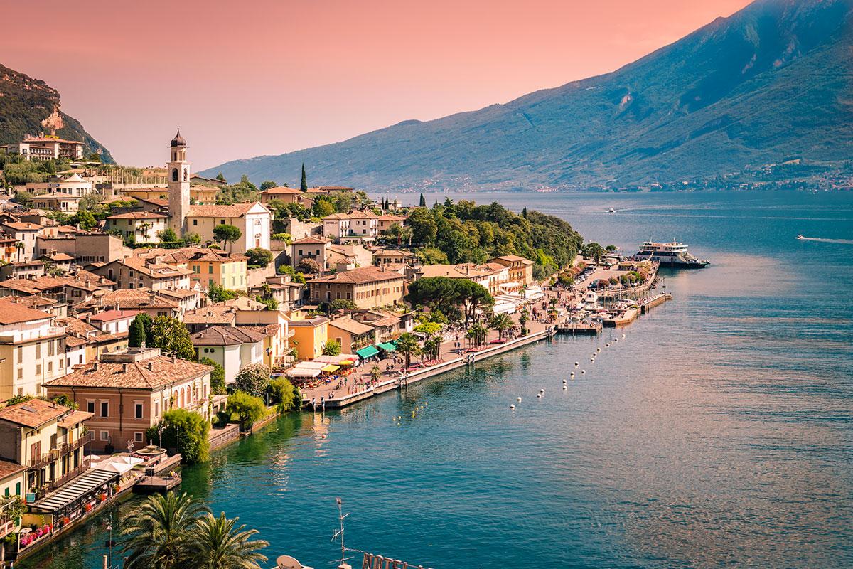 Vue de Limone sul Garda d'en haut