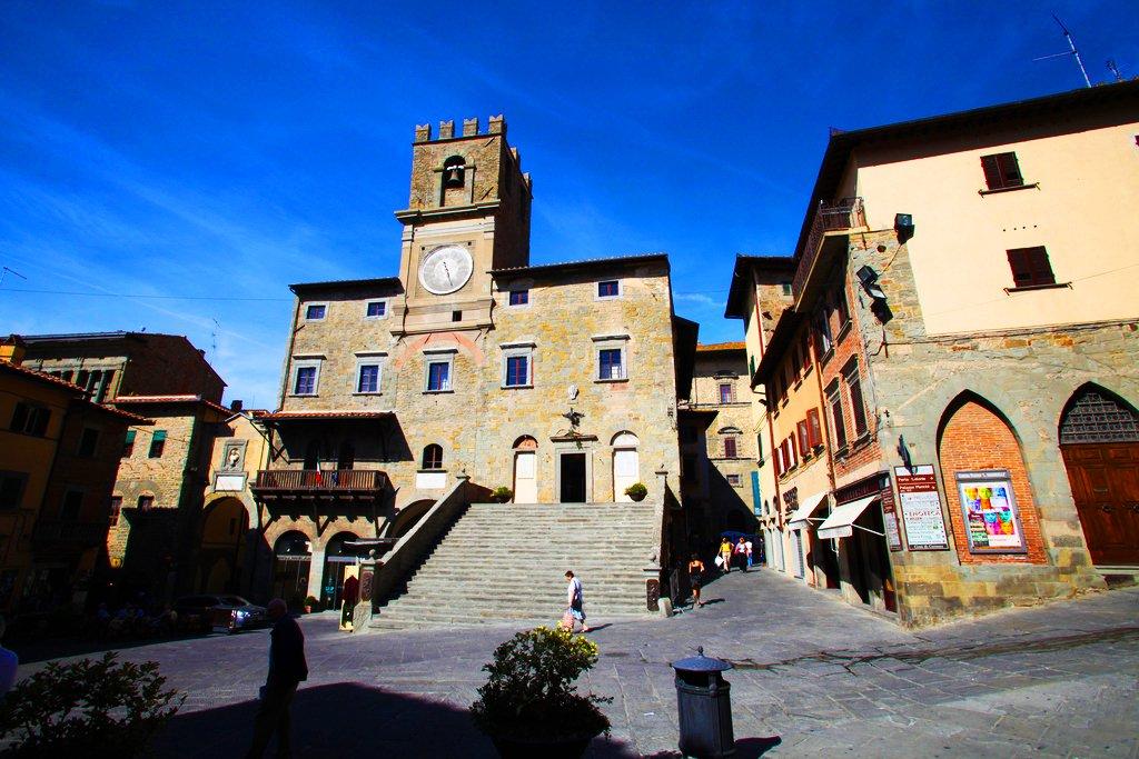 Piazza della Repubblica à Cortona
