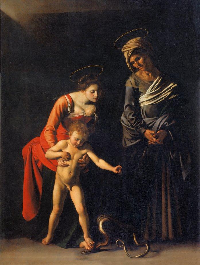 La Vierge des Palefreniers par Caravaggio