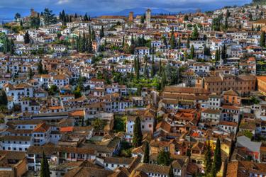 El barrio Albayzín en Granada