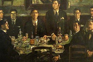 Tertulia du Cafè d Pombo de J.G. Solana