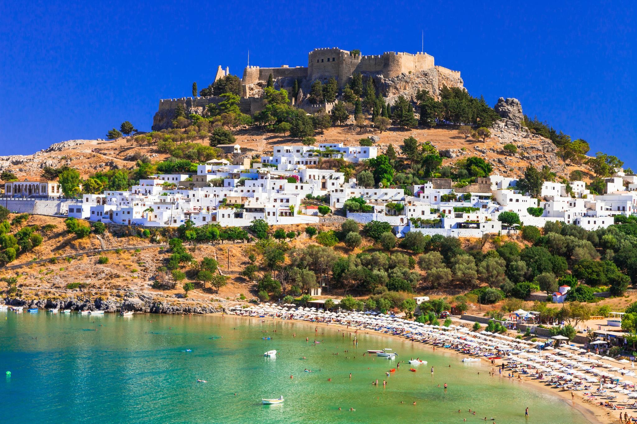 plage de Rhodes, Grèce