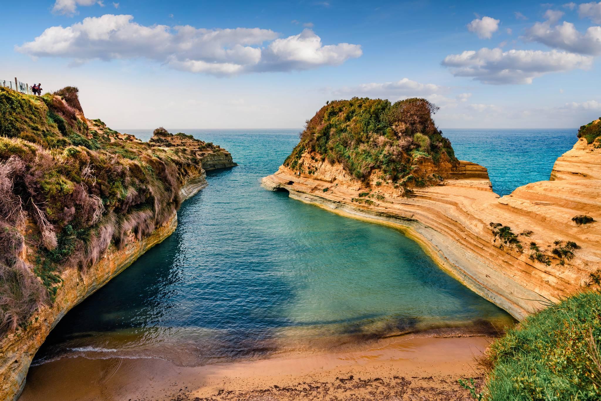 plage de canal d'amour à corfou