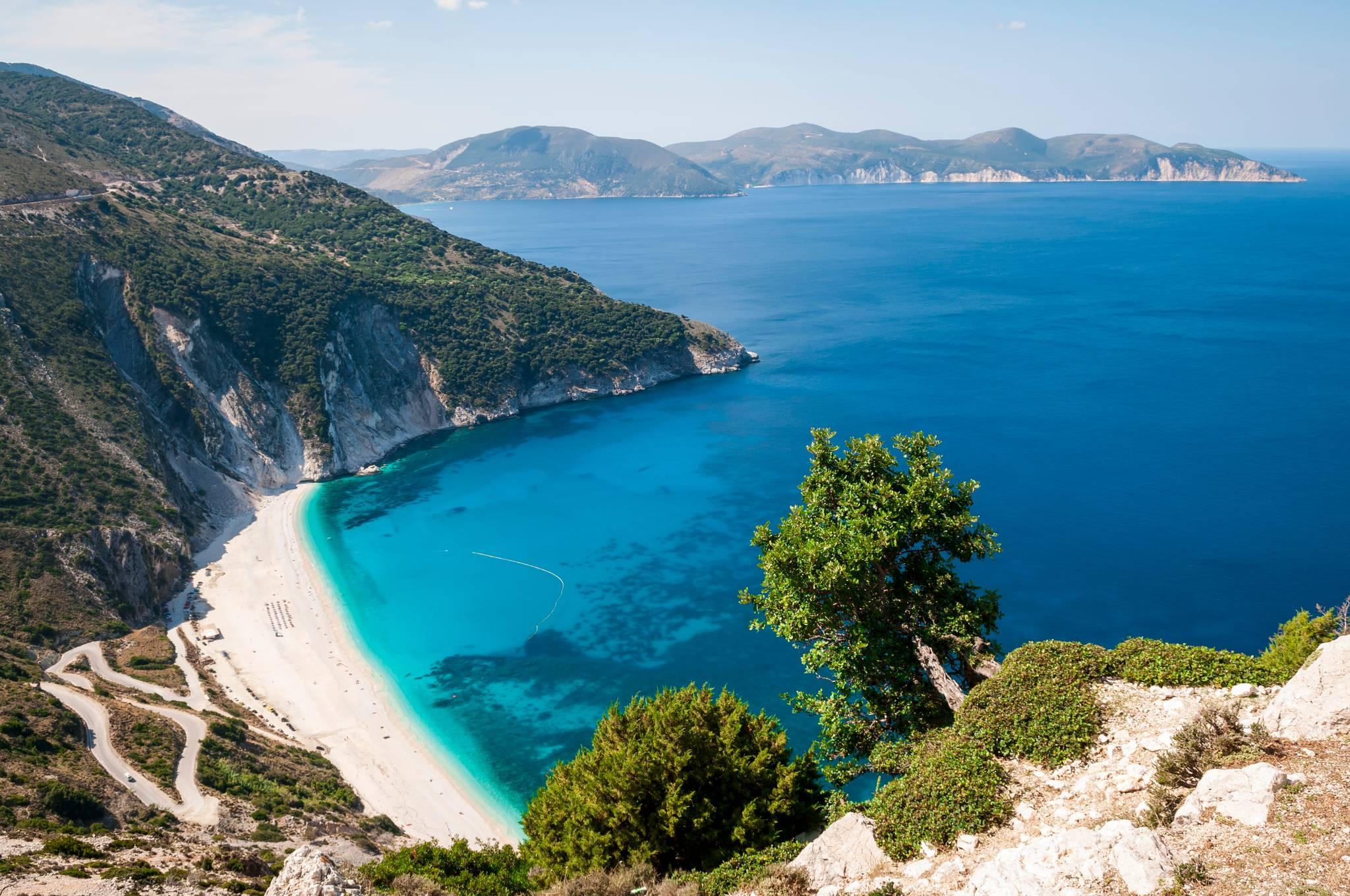 plage de myrthos à céphalonie