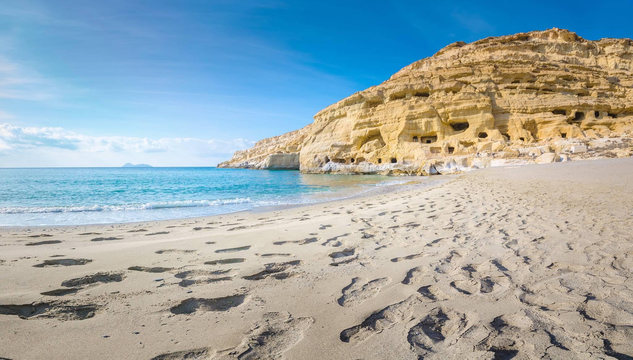 plage matala à creta