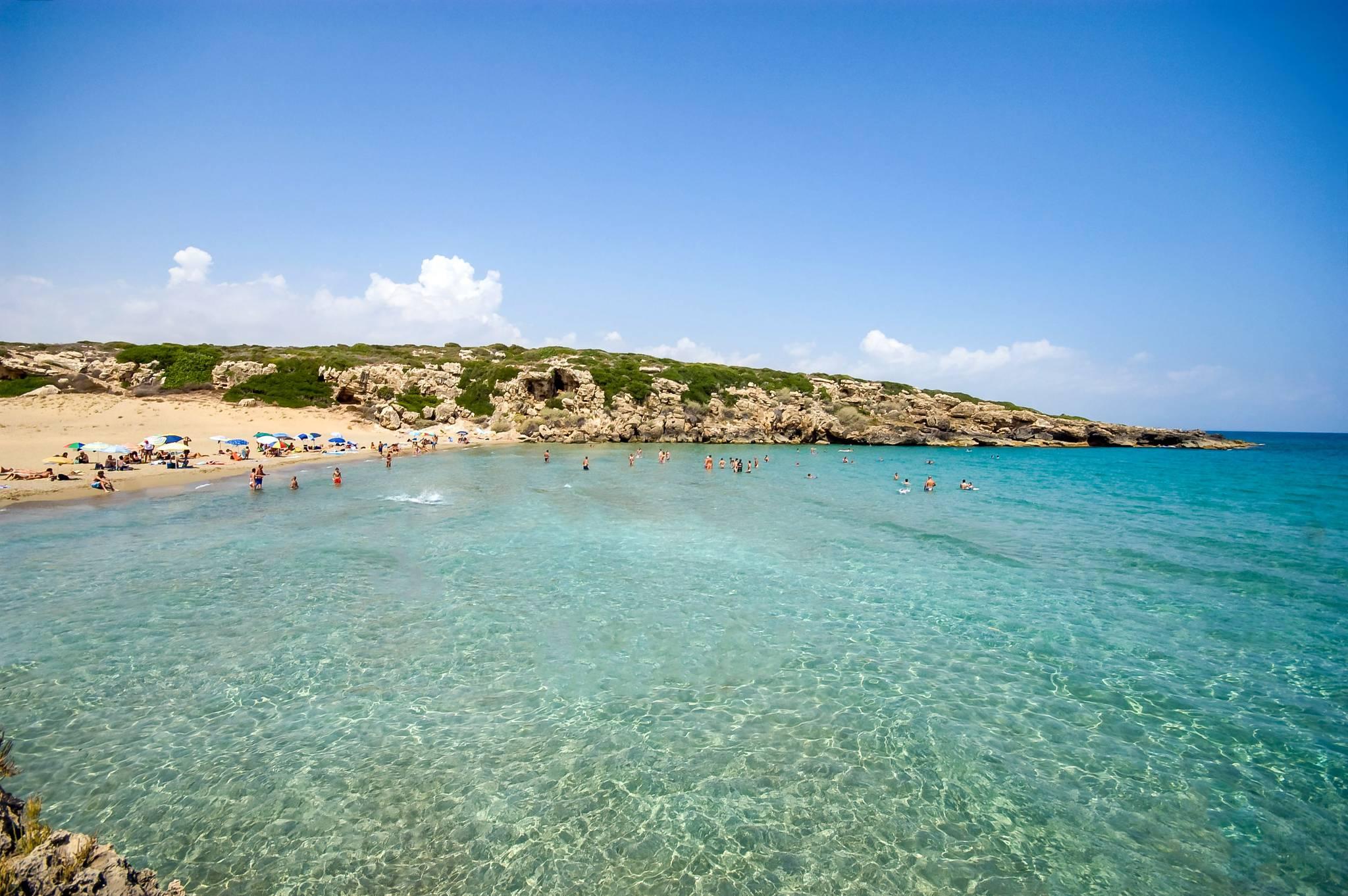 plage de calamosche à siracusa en sicilia