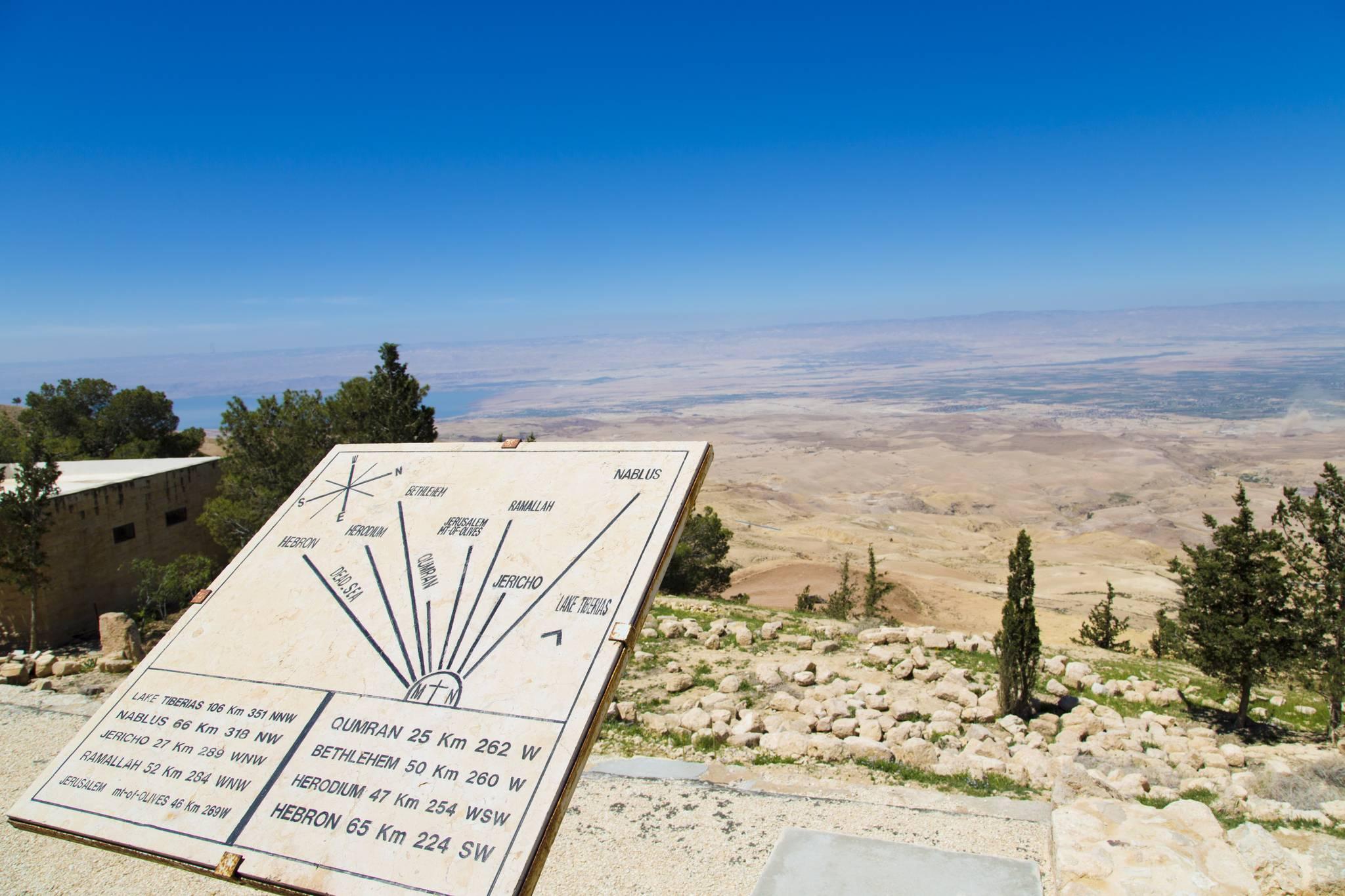 panorama mont nebo jordanie