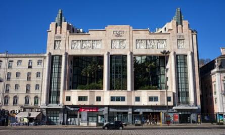 Exterior of the Eden Teatro building, Lisbon, Portugal.